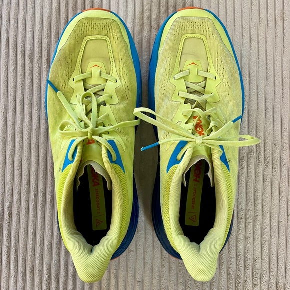 Hoka Speedgoat 5 Men's Trail Running Citrus Glow Vibrant Orange 11 2E Wide Size - Picture 2 of 9